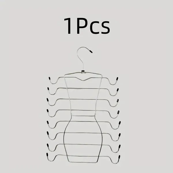 Stainless Steel Underwear & Bras Organizer Hanger - 8 Layers