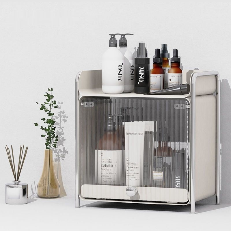 Countertop Cup Storage Cabinet - Modern Stainless Steel Kitchen Organizer