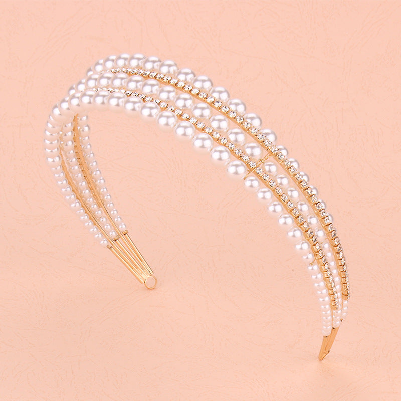 Pearl Wedding Hair Hoop Headband