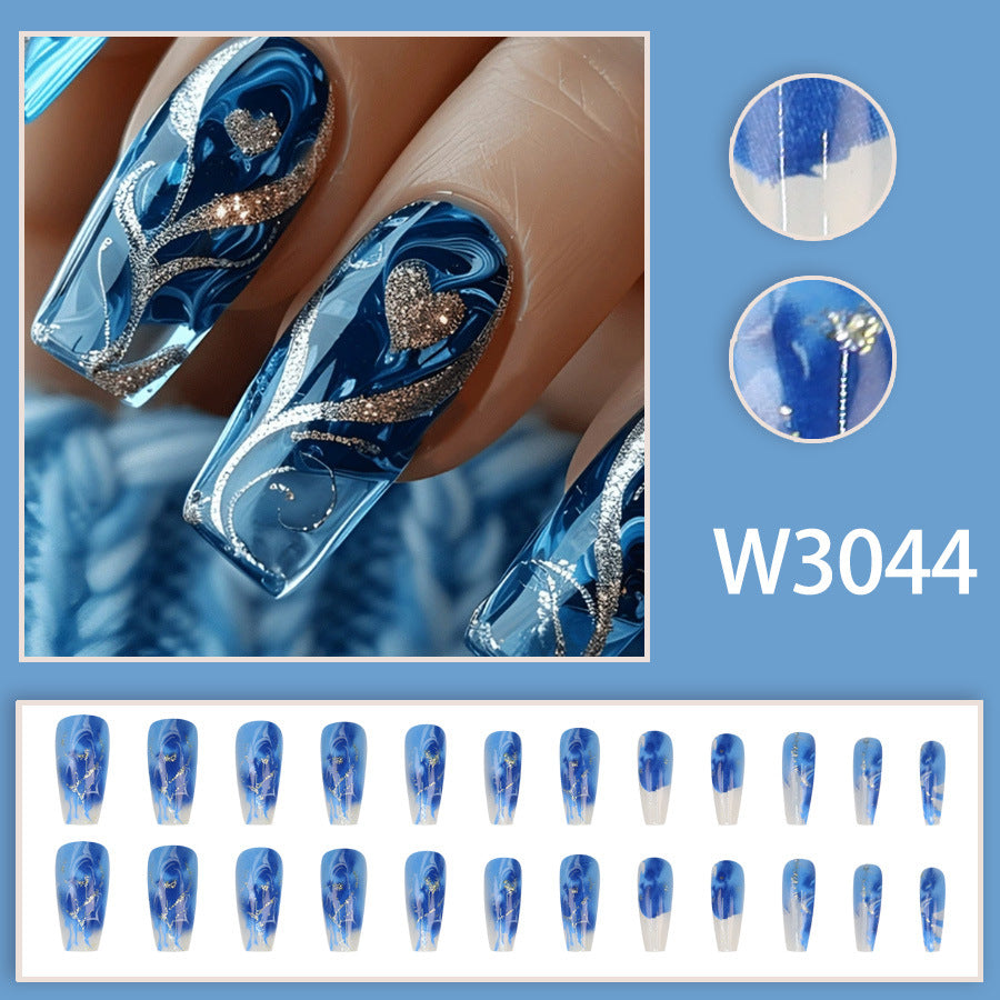 Nail Water Decal Stickers 24 Pcs Cute Flower & Love Designs with Glue