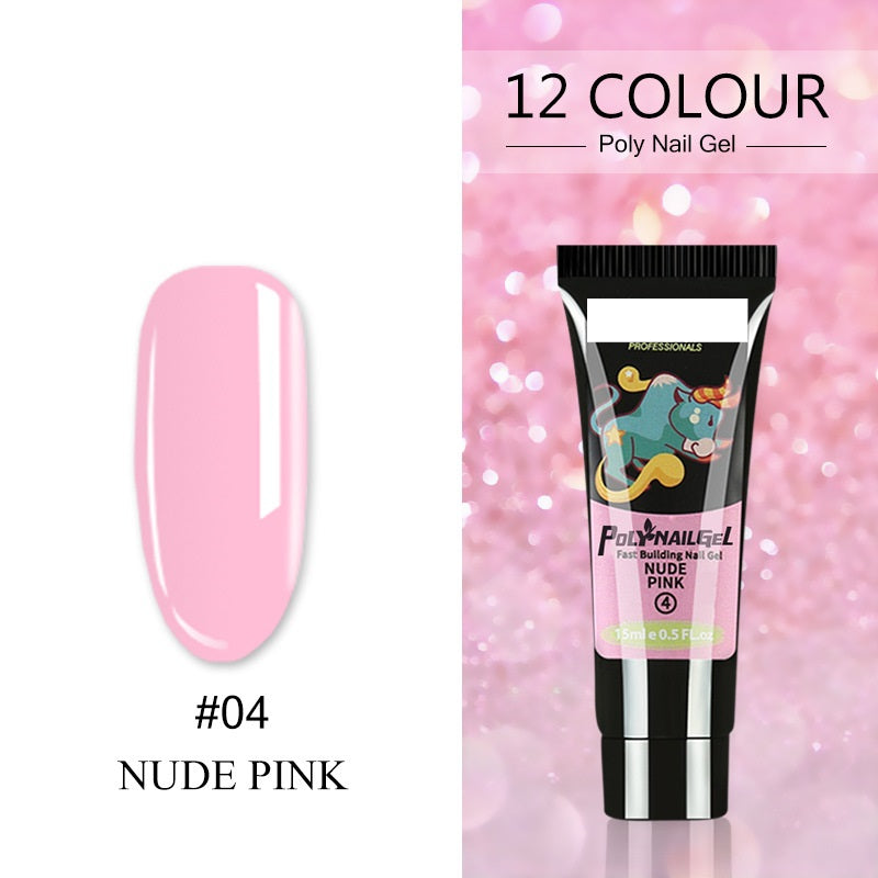 Women's Crystal Nail Polish Extender - Glitter & Capacity Variants 15ML