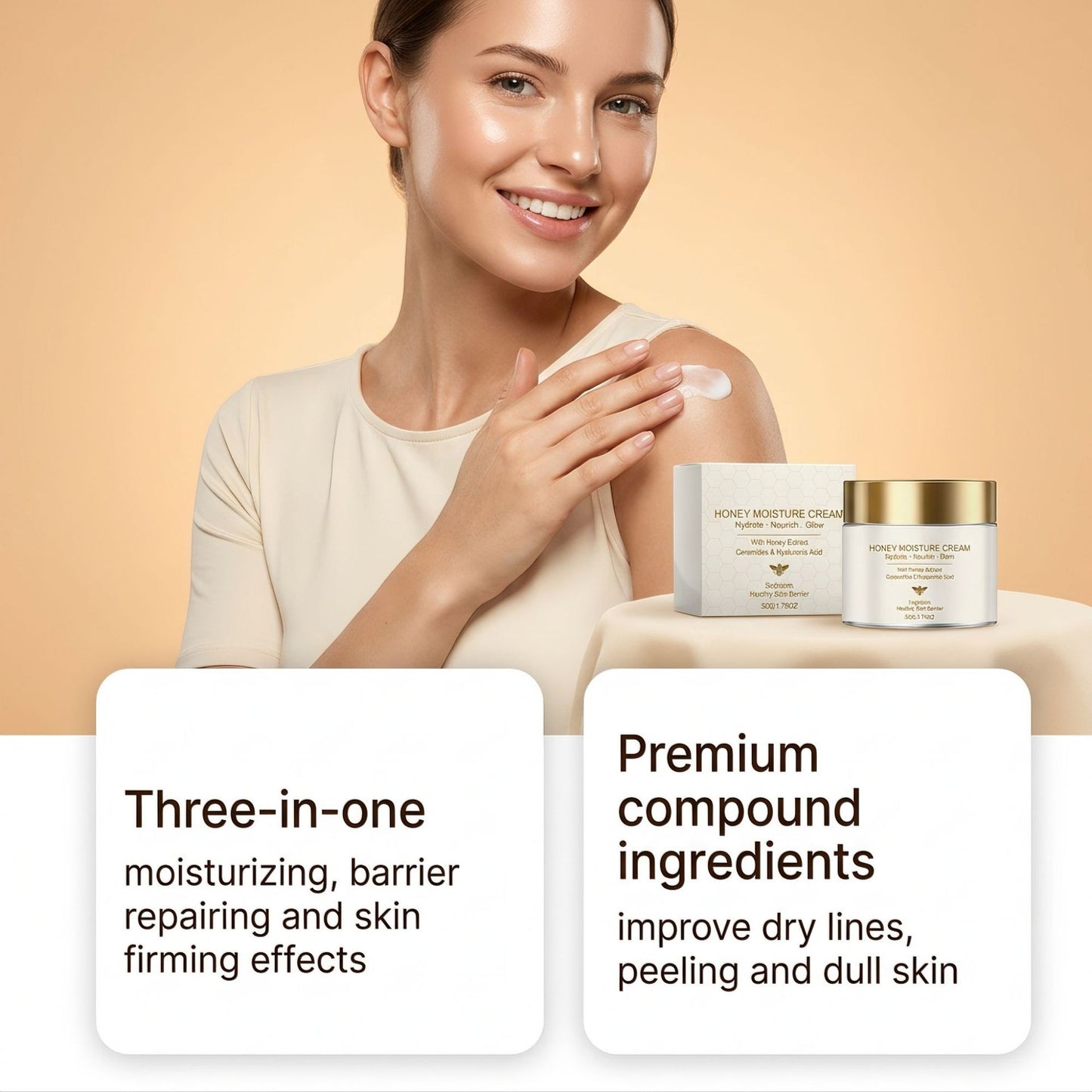 Moisturizing Face Cream with Hyaluronic Acid & Ceramides - 50g