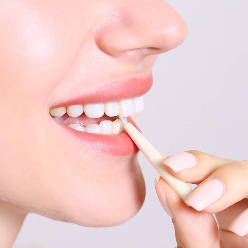 Bamboo Interdental Brush 30pcs Dental Cleaning Floss Picks - Orthodontic Oral Care