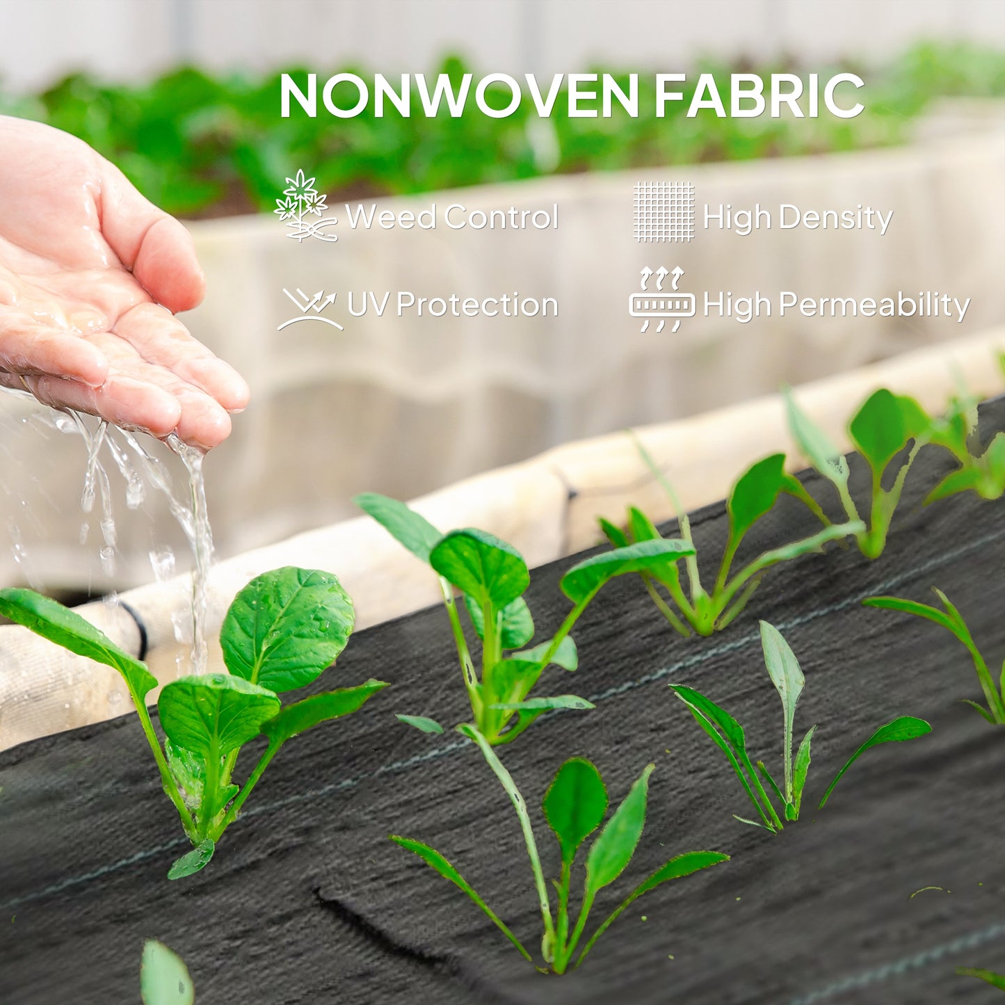 Heavy Duty Weed Barrier Landscape Fabric - Black, 3.9' x 300'