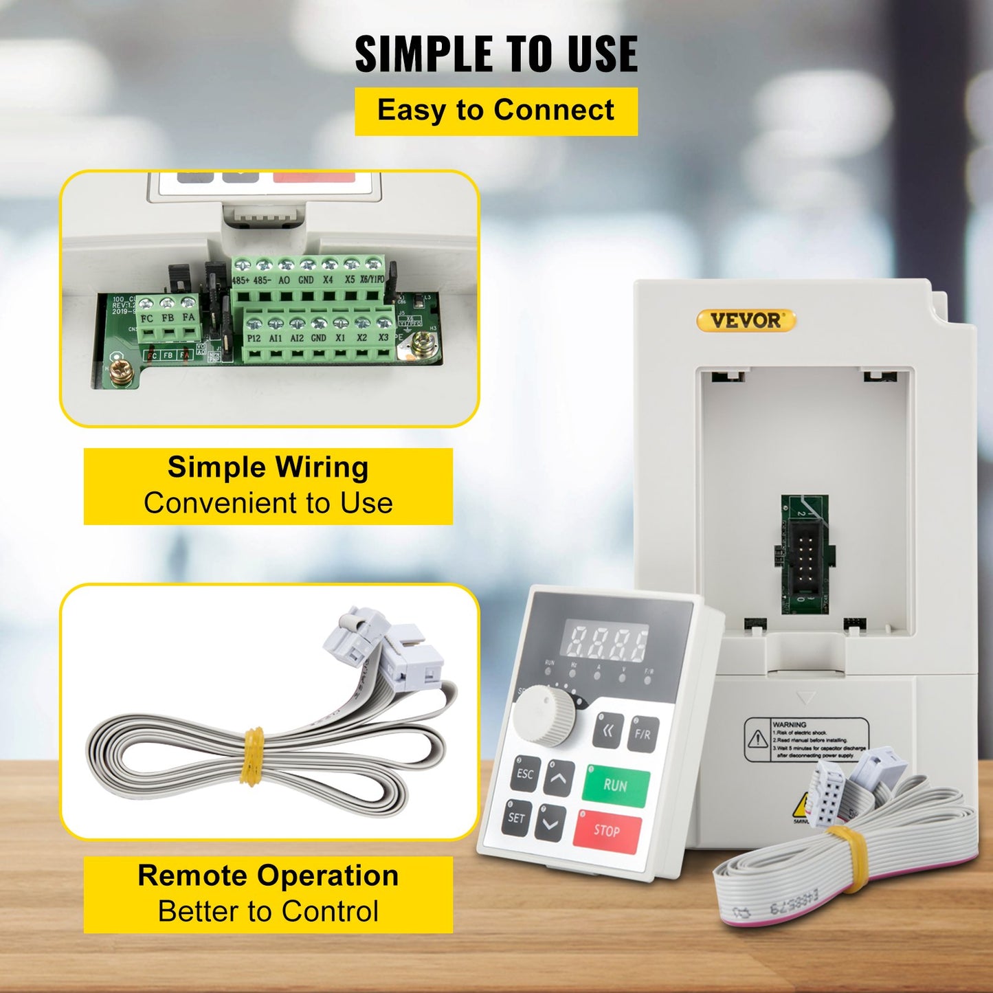 3KW Variable Frequency Drive Inverter - 220V AC, CNC Motor Control