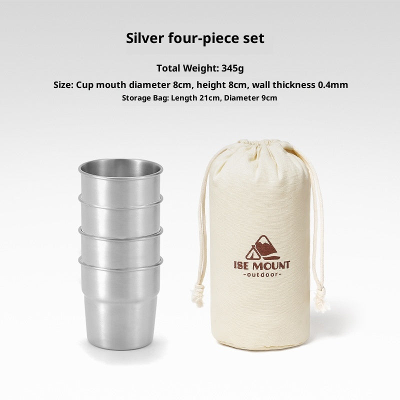 Outdoor Stainless Steel Swallow Cup for Camping 300ml