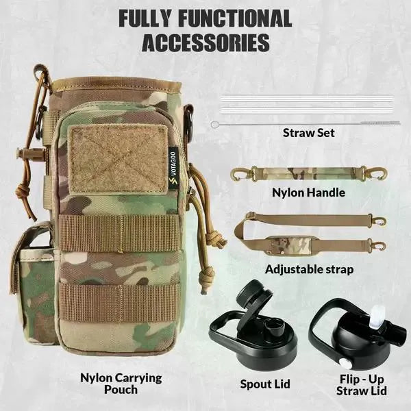 Tactical Water Bottle - 32 Oz, Multiple Colors Available