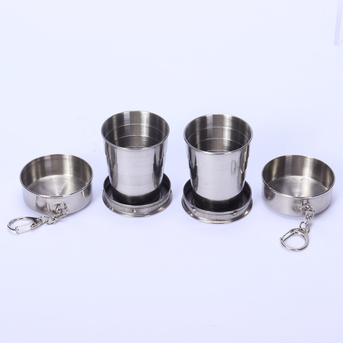 Portable Flask Sleeve with Telescoping Cup 500ML Stainless Steel Drinkware