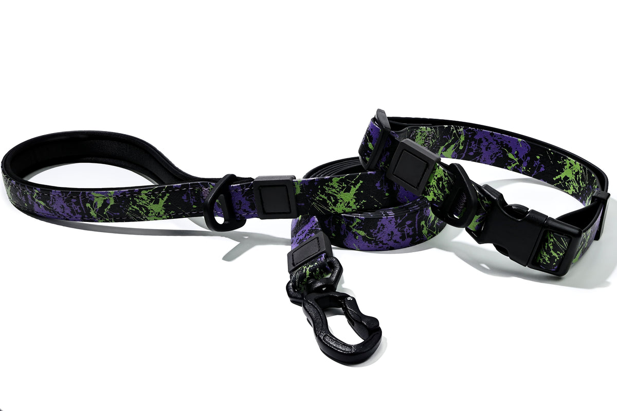 UV Printed Camouflage Embossed Pet Leash Set - Durable Outdoor Dog Accessory
