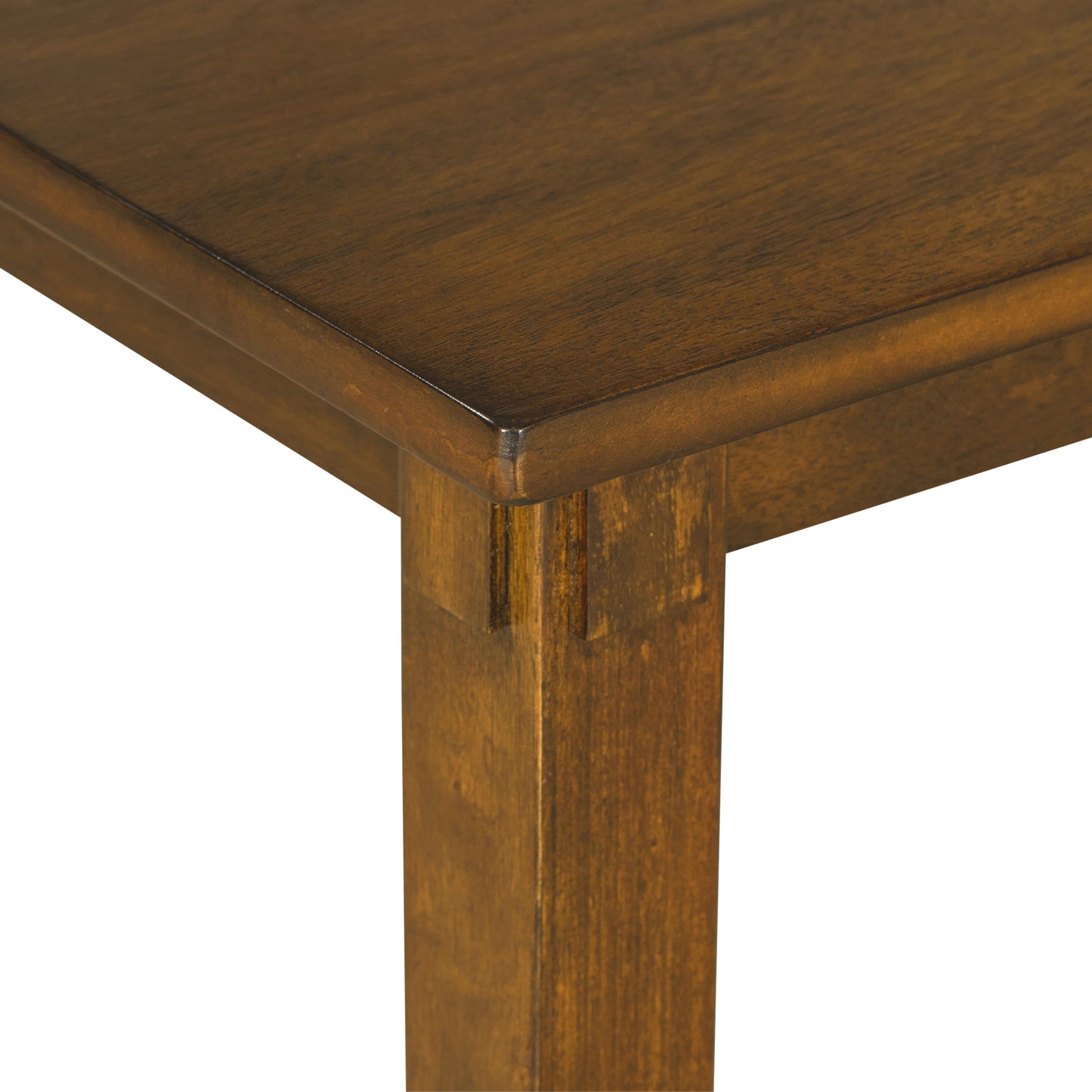 6-Piece Wooden Dining Table Set with Chairs and Bench - Natural Cherry