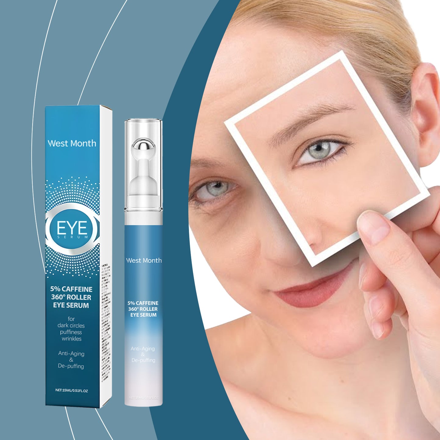 Moisturizing Eye Cream with Massage Applicator - 15ml