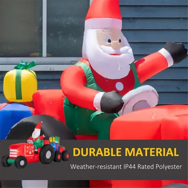 Christmas Inflatable Santa Claus with Colorful Gift Boxes
