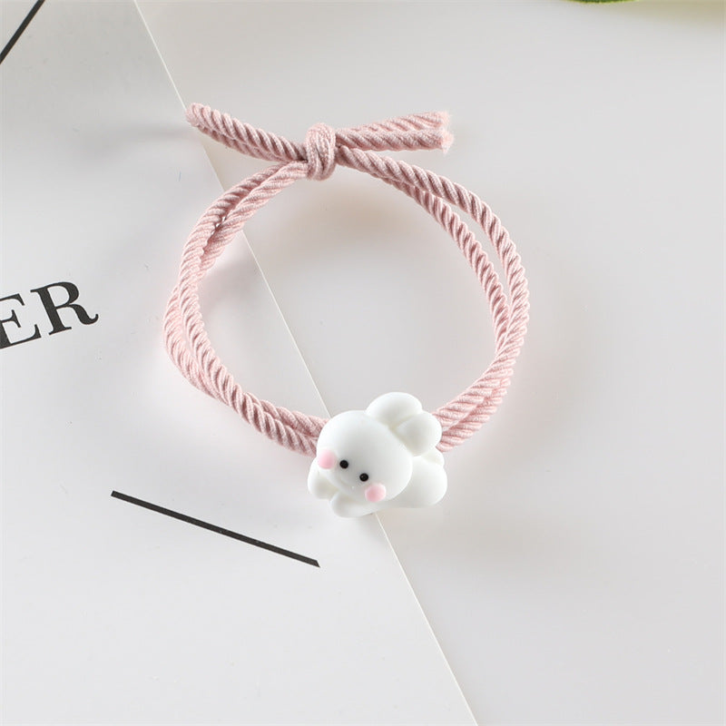 Couple Hair Rope Hair Accessory - Adjustable Animal Design for Kids & Adults