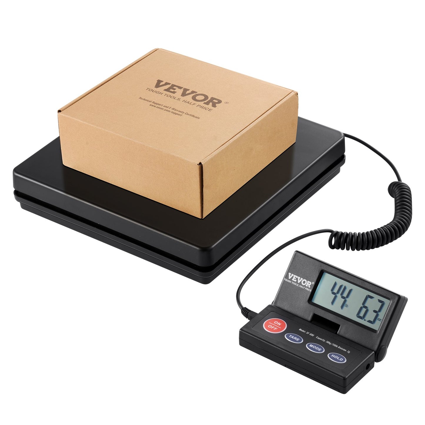 Digital Postal Shipping Scale 110 Lb with Foldable LCD, Tare & Hold Function
