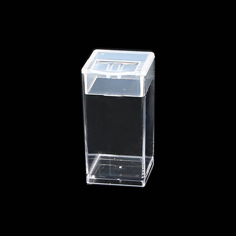 Acrylic Nail Storage Box with Beads Drill Organizer Small Square & Round Bottles