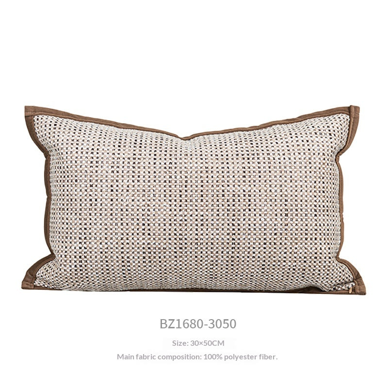 Mid-Century Modern Throw Pillow - Brown and Coffee Decorative Cushion