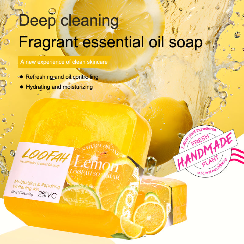 Lemon Loofah Soap Bar - 100g
