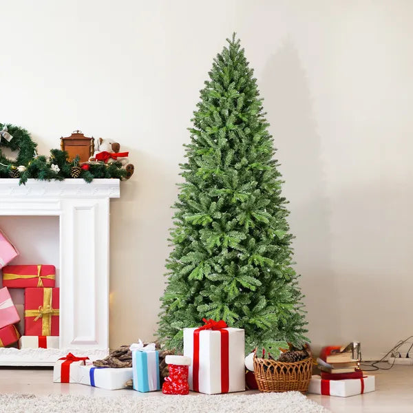Artificial 6ft Green Christmas Tree with 300 Warm White LEDs