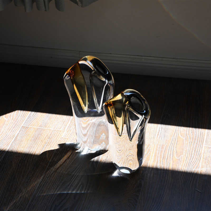 Modern Nordic Glass Flower Vase - Thickened Tabletop Home Decor