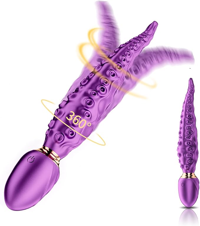 Monster Tentacle Vibrator - 9 Vibration Modes, Purple
