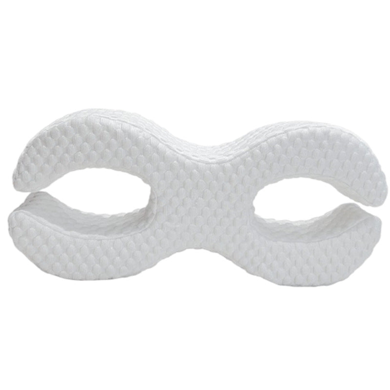 Reclining Memory Foam Pillow for Salon & Cervical Support - White