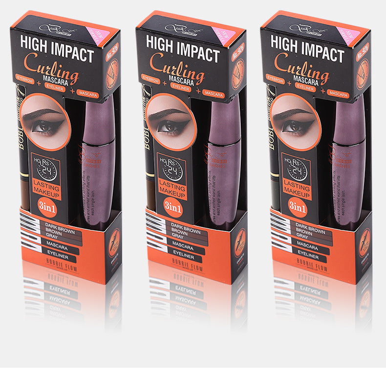 Four-Prong Eyebrow Pencil Set with Waterproof Long-Lasting Formula - Multiple Colors