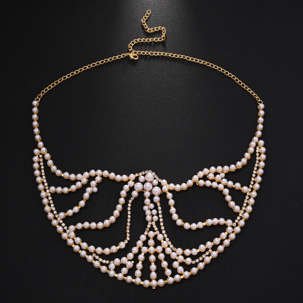 Rhinestone Party Mask - Metallic