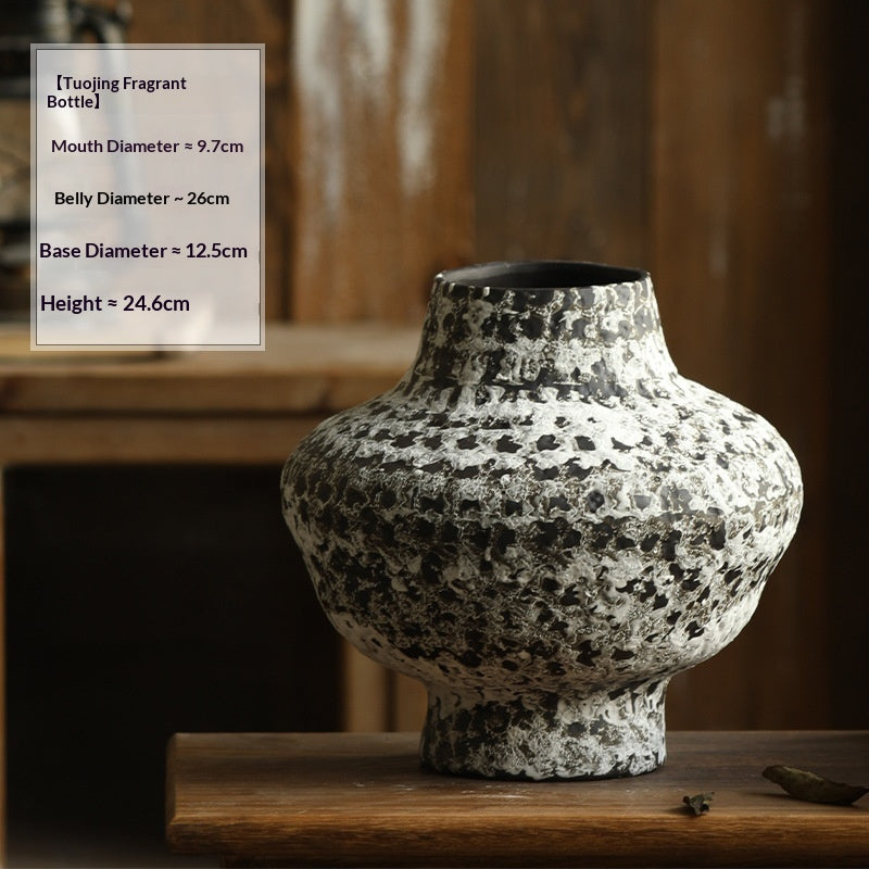 Ceramic Retro Zen Vase for Home Decor and Gift