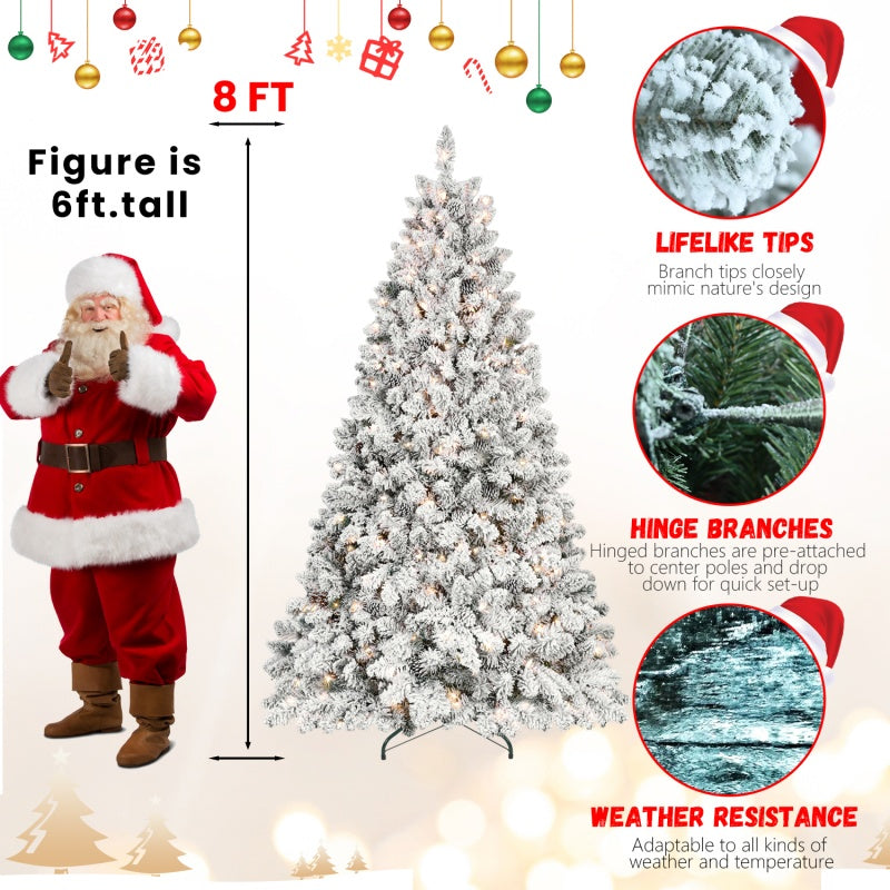 PVC Christmas Tree with Warm Lights and Pine Cones - Multiple Heights