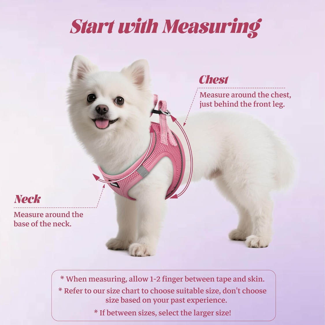 No Pull Dog Harness and Leash Set Reflective Mesh Vest - Pink, Adjustable, Safety