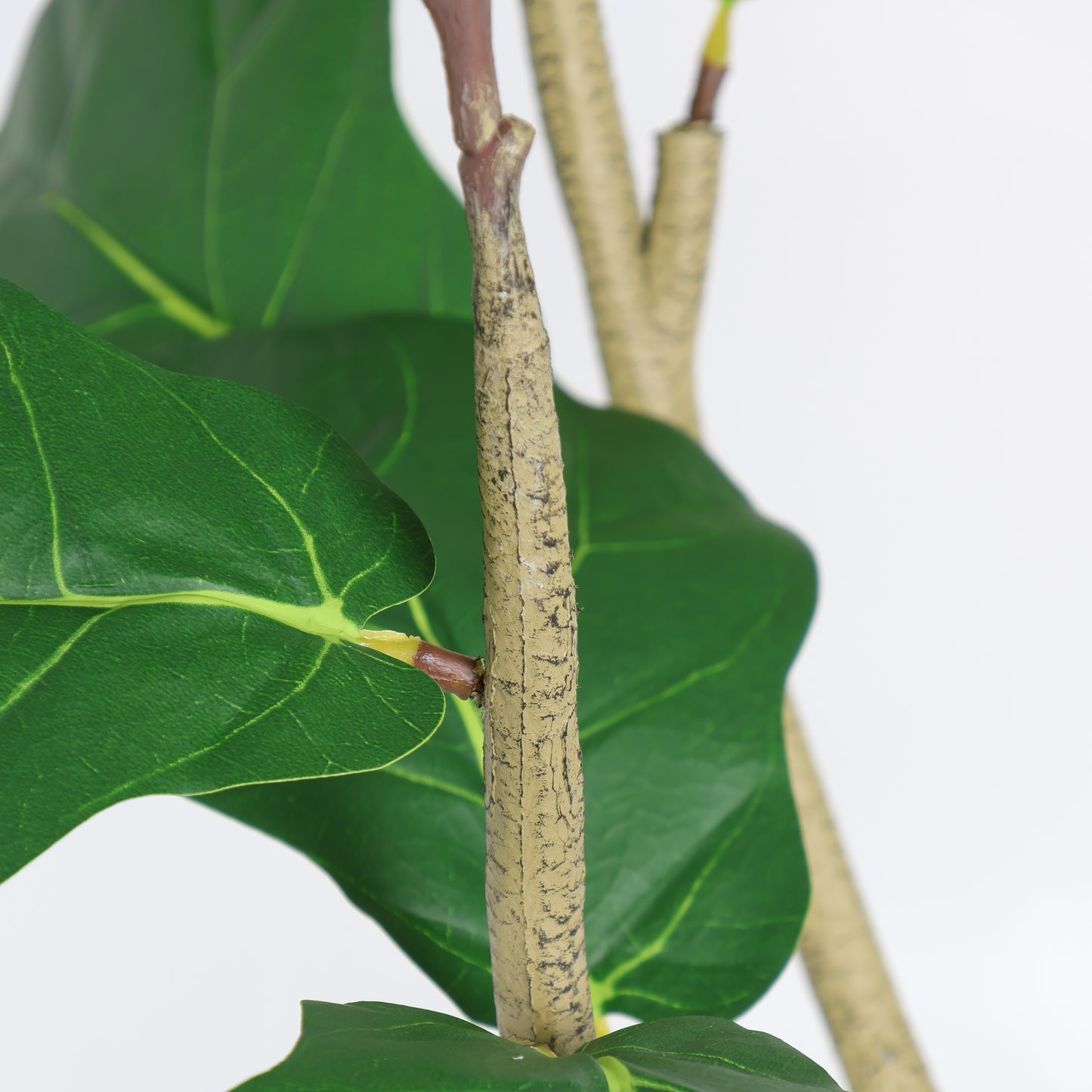 6FT Artificial Fiddle Leaf Fig Tree in Black Pot - Realistic Faux Plant