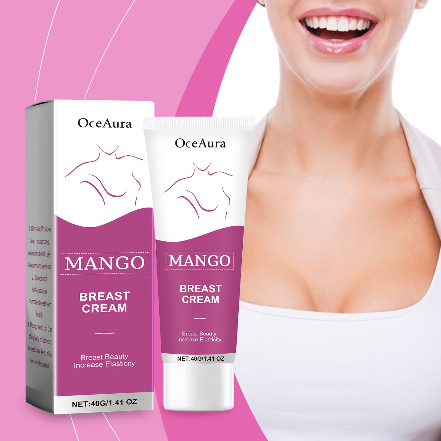 Breast Massage Cream for Skin Firming & Elasticity - Nourishing Body Care