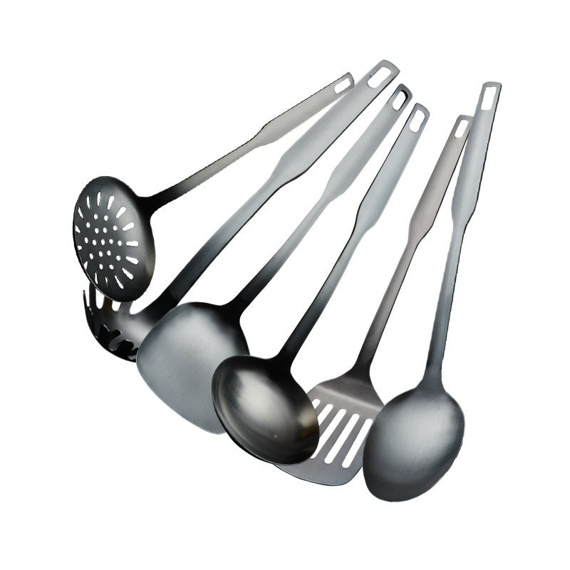 6-Piece Kitchenware Set with Stainless Steel Shovels and Spoons - Multiple Colors