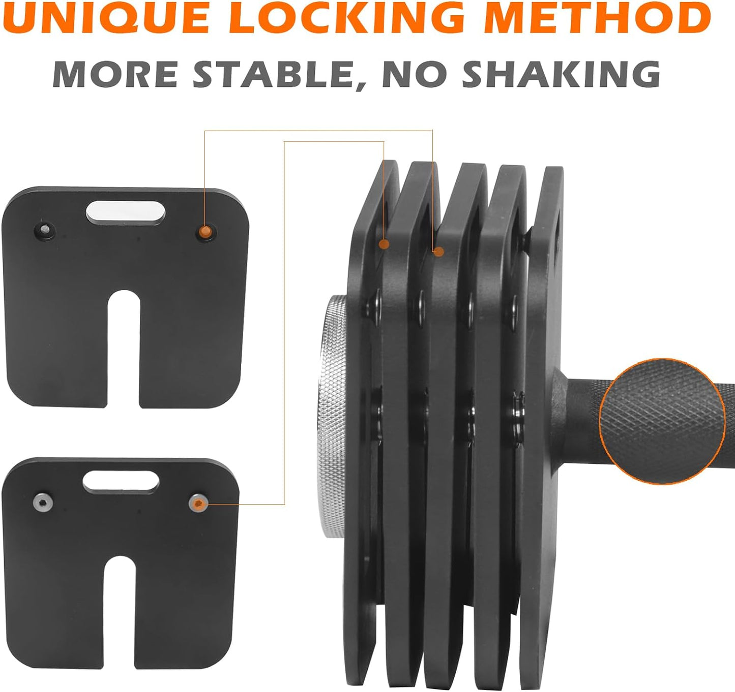 9-in-1 Adjustable Dumbbell Set with Quick-Lock and Anti-Slip Design