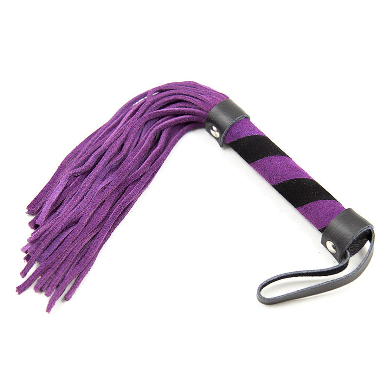 Leather Short Whip for Training and Couple Play - Small Genuine Leather BDSM Toy
