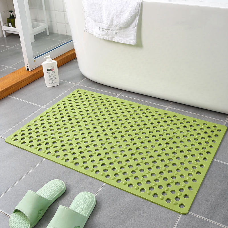 Large Waterproof Non-Slip Bathroom Mat with Suction Cups and Drainage Holes