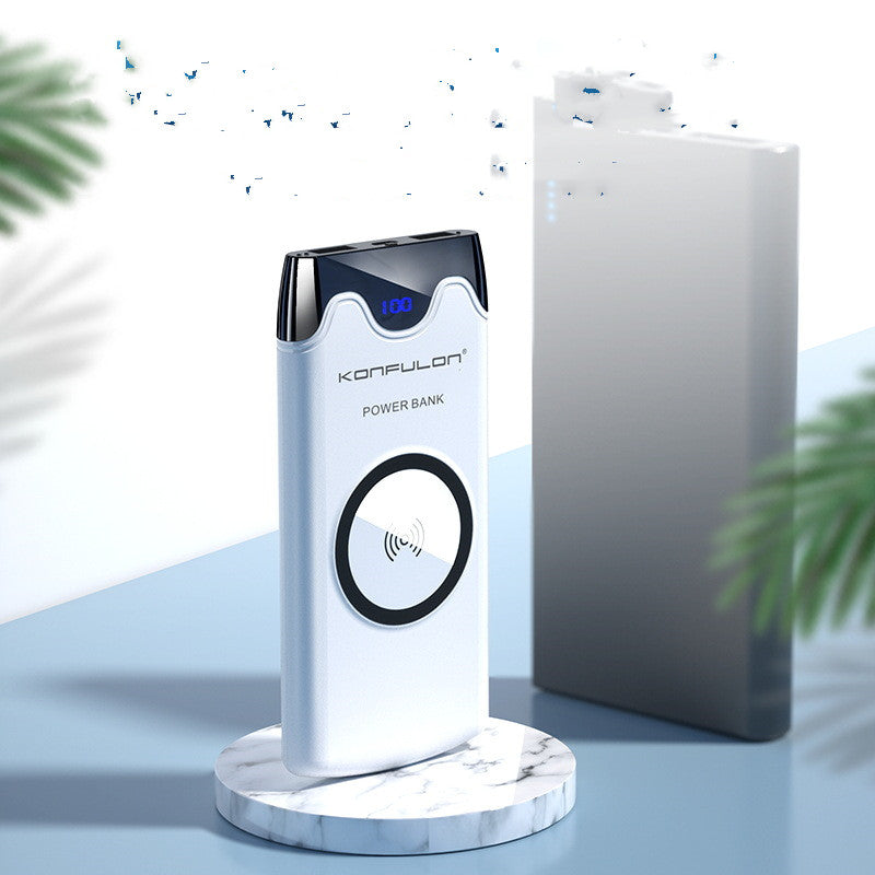 Power Bank 10000mAh Wireless Charging Hand-Crank Digital Display