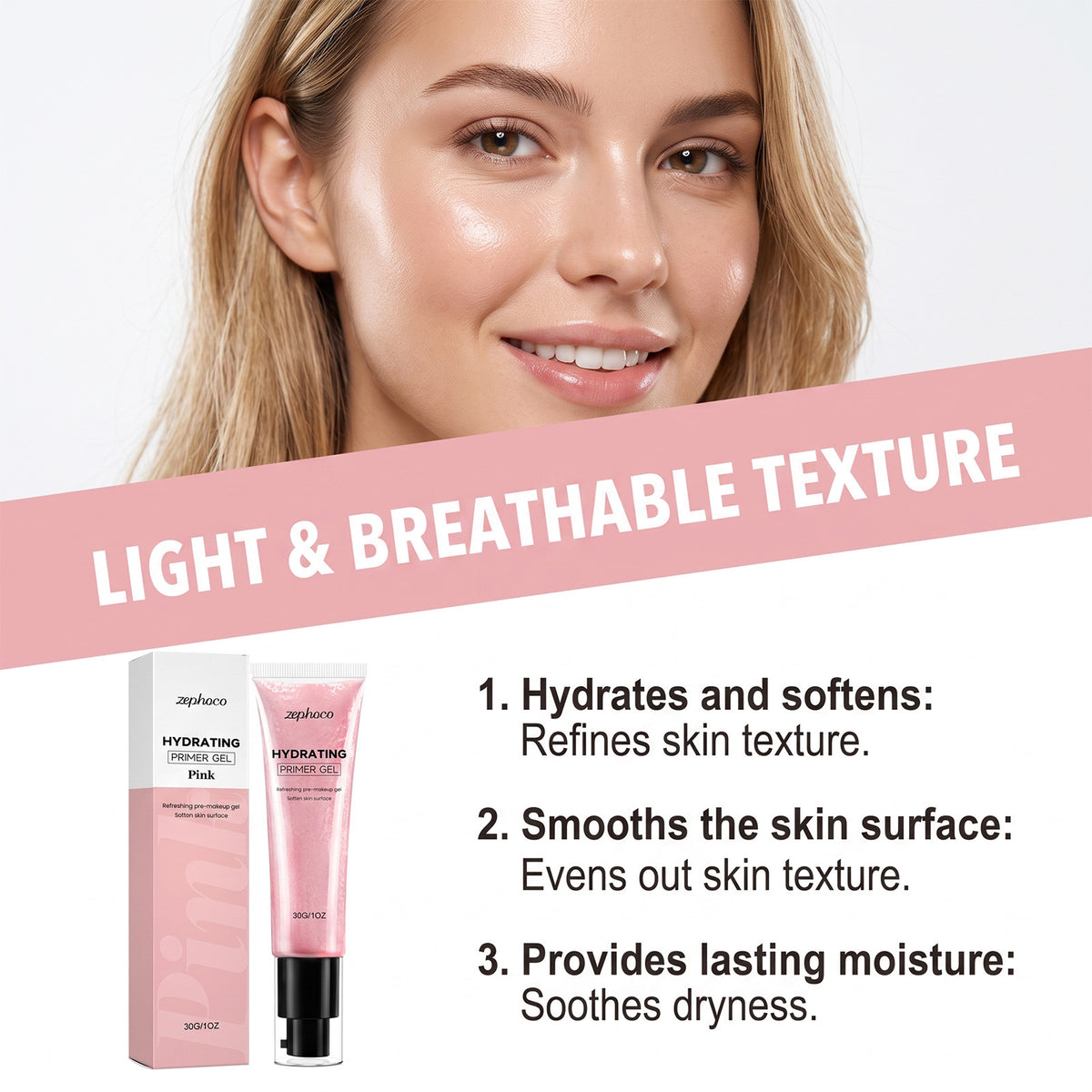 Pre-makeup Hydrating Gel Moisturizes And Softens The Skin Refining