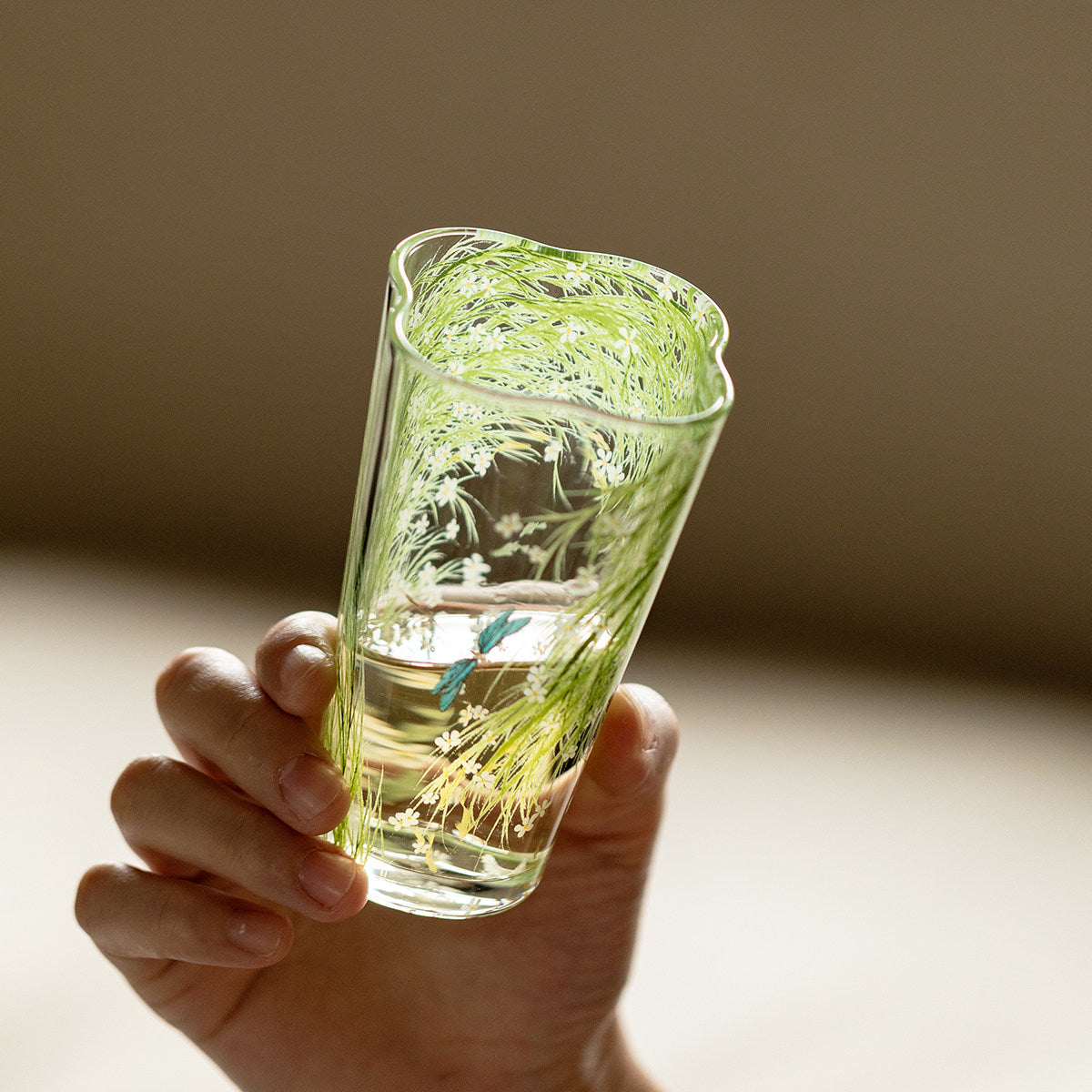 Heat-Resistant Borosilicate Glass Tea Cup 160ml for Cold Brew & Hot Drinks