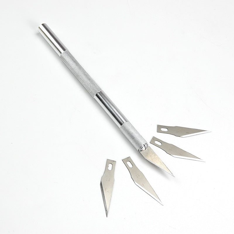 13-Piece Aluminum Alloy Carving Knife Set with Steel & Handle Options