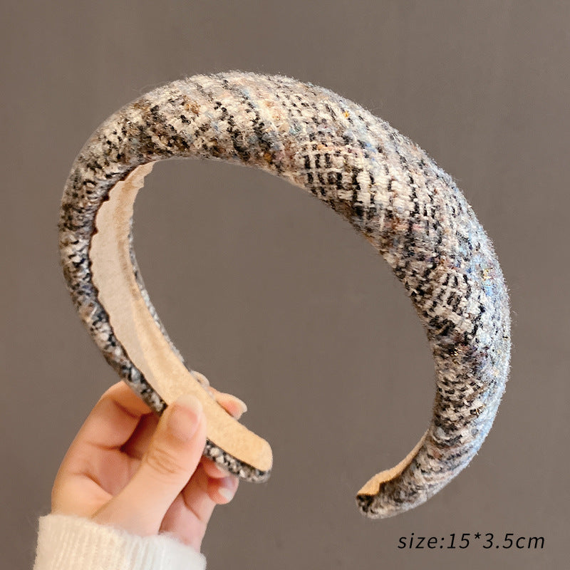 Retro Plush Hair Band for Women