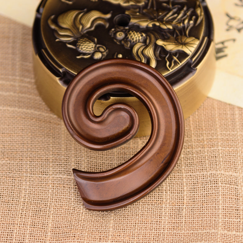 Reverse Flow Incense Burner with Glass Cover for Home and Garden