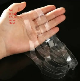 High Elasticity Transparent Rubber Bands for Hair Weaving and Crafting