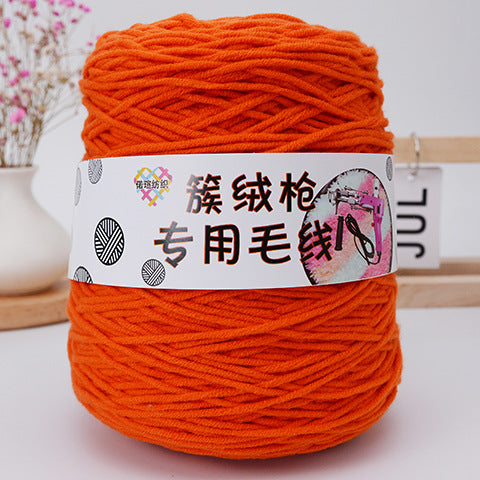 Handmade Wool Tufting Yarn for DIY Carpet Crafting – Long-Staple Cotton Wool