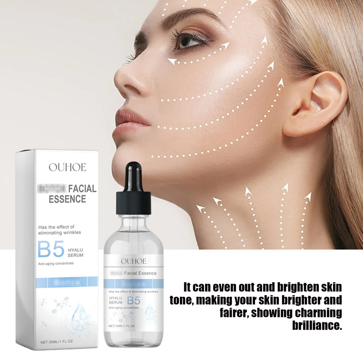 Facial Serum Gently Nourishes And Hydrates, Locking In Skins Moisture