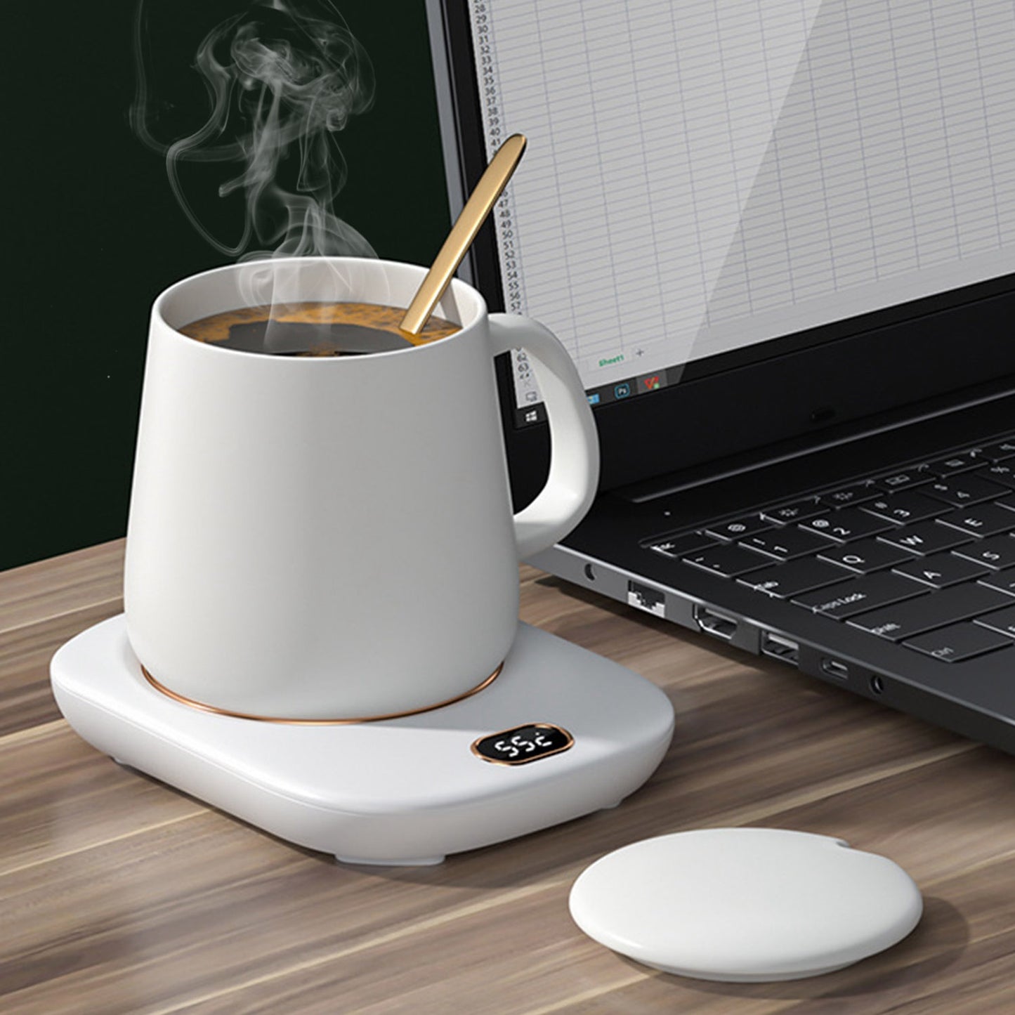 Electric Coffee Mug Warmer with 3 Temperature Settings - USB