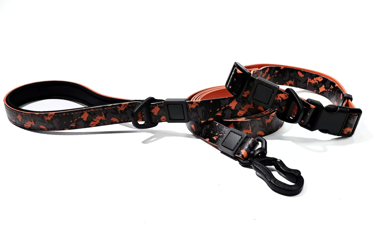 UV Printed Camouflage Embossed Pet Leash Set - Durable Outdoor Dog Accessory