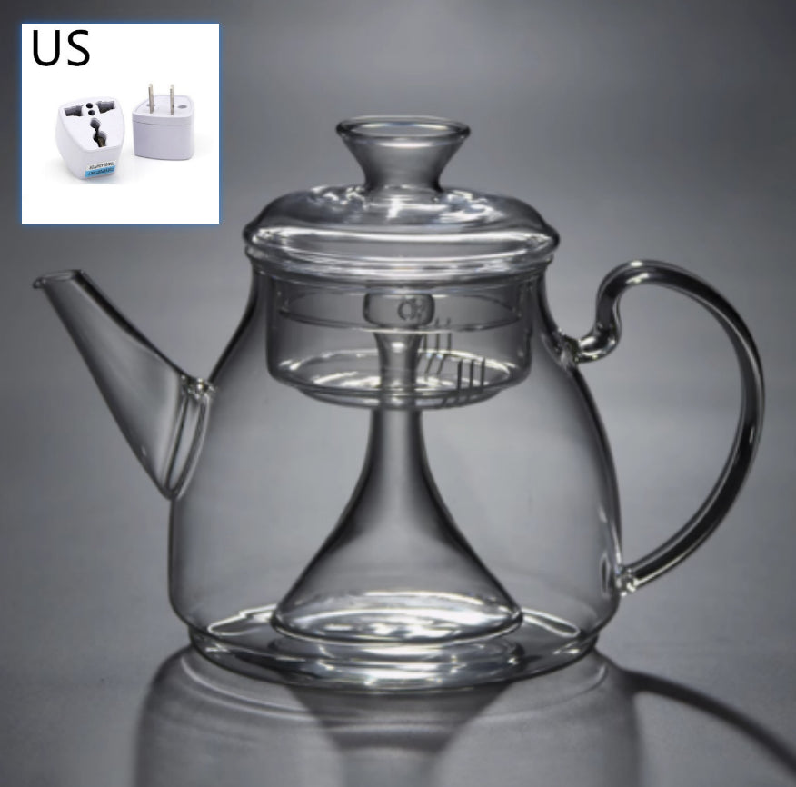 Large Capacity Glass Steam Teapot for Home Brewing - 1.5L