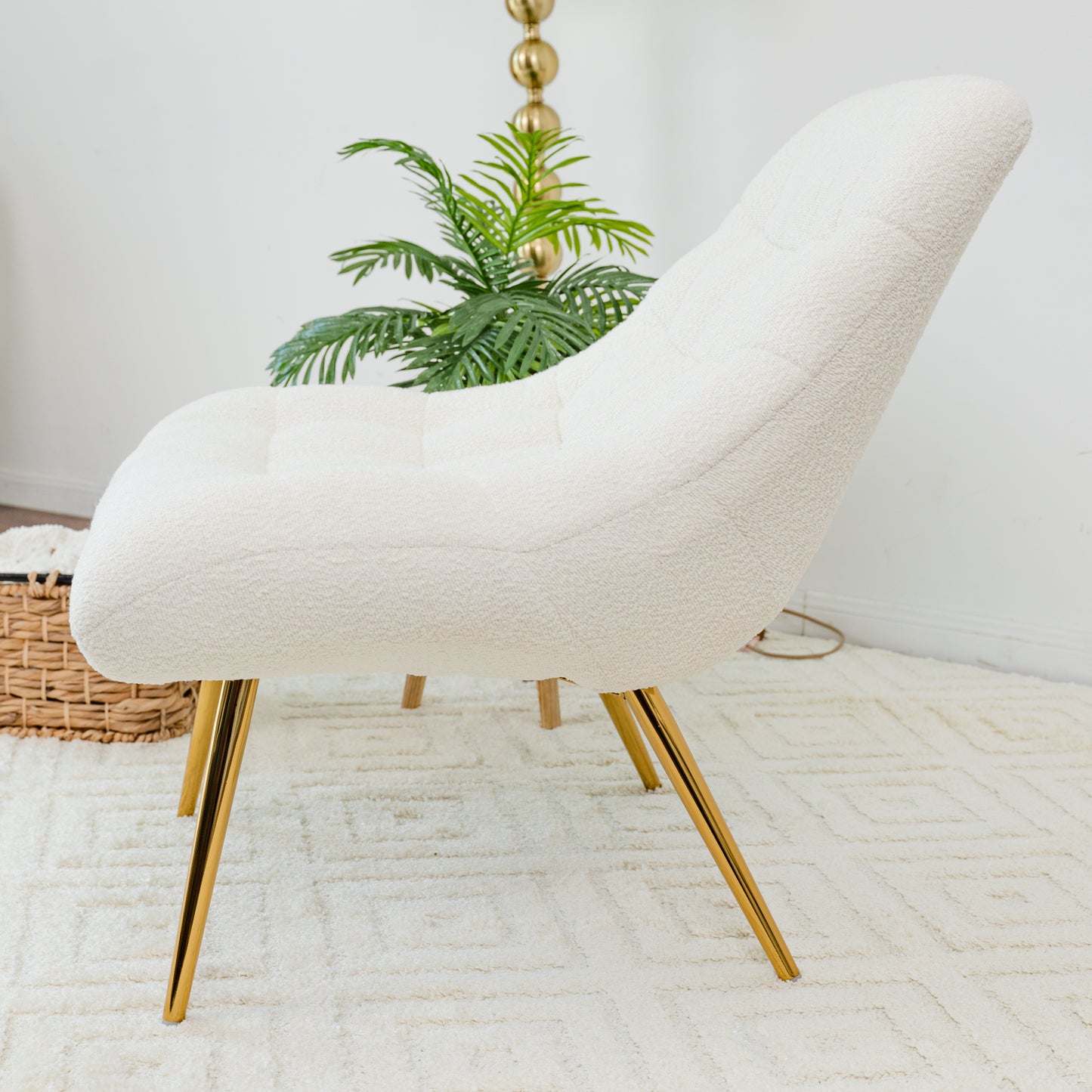 Aubrey French Boucle Lounge Chair