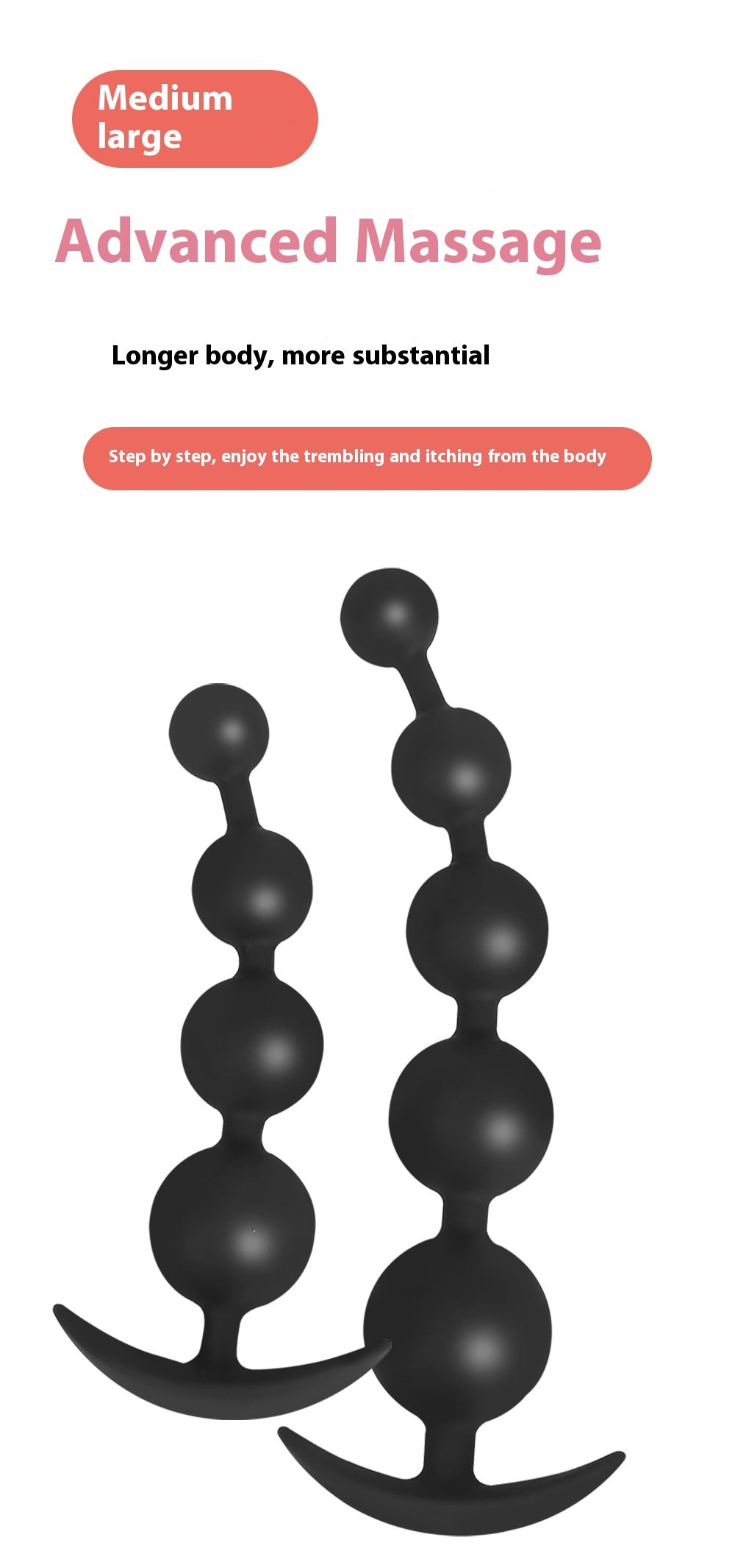 Silicone Bead Butt Plug Water Drop - Adult Wellness Sex Toy
